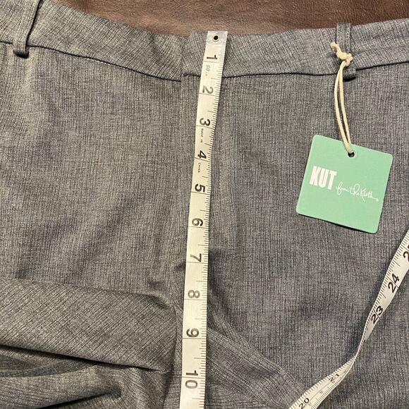 New Kut From the Kloth Rose Bootcut Pant Grey‎ Womens 12P Career Stitch Fix - Picture 14 of 16